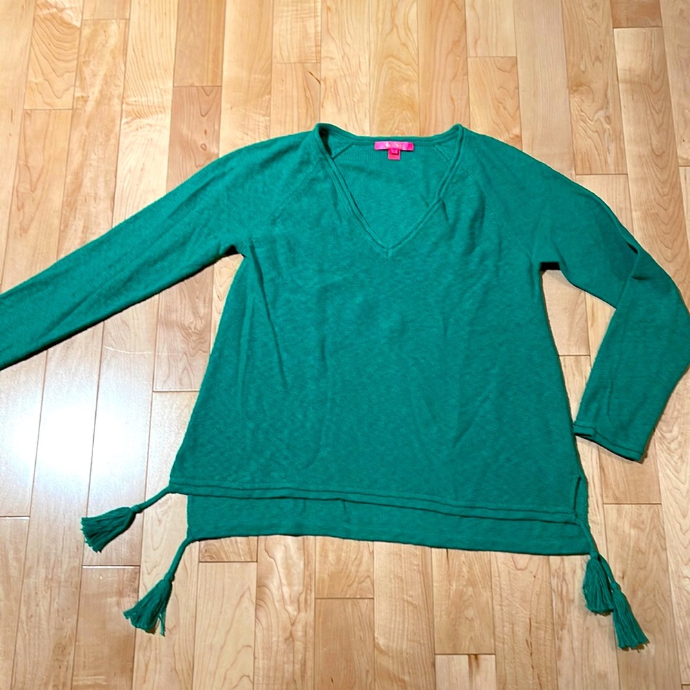 Lilly Pulitzer green sweater size L